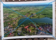 Sztum-Widok na zamek i jezioro z lotu ptaka. Pocztówka bez obiegu. Polecam 