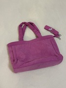 Nowa różowa sztruksowa torba Primark + pasek na ramię