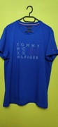 Koszulka t-shirt Tommy Hilfiger organic cottion niebieski z bawełny 