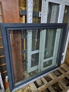 Okno pcv na stałe antracyt 1580x1510