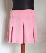 Różowa spódnica z kontrafałdami lolita bawełna S/XS 36/34