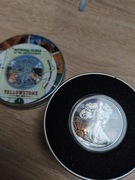 1 Oz Silver Coin 2019 $1 Liberty National Parks of The United Yellowstone