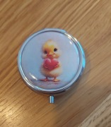 Pojemnik, pudełko, organizer, puzderko Kurczaczek okrągły