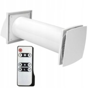 Solo 100+ rekuperator ścienny fi 100, pilot, higrostat, wtyczka - Ventika