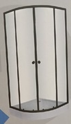 Kabina prysznicowa  Black drzwi podwójne, rozsuwane 90 x 90 cm