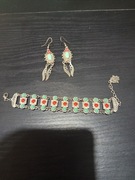 #1035 Piękny komplet biżuterii damskie vintage