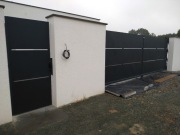 Brama, bramy przesuwne, furtka. Ocynk + proszek