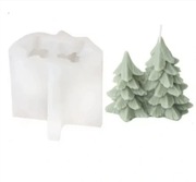 CHOINKI Bożonarodzeniowa forma silikonowa 7.2*7.3 do Świec Wosku Żywic 