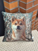 Poszewka, poduszka pies shiba inu 40x40  urodziny premium prezent 