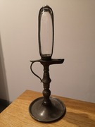 1820 r Zegar oliwny ogniowy cyna cynowy 19 w XIX naftowa lampa uranowe