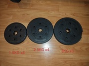 Home gym weights and bars