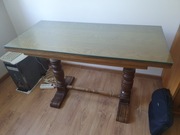 Stół rozkładany ława drewniany retro PRL podnoszony