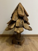 Drewniana choinka dekoracyjna naturalne drewno