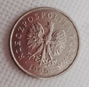 Moneta 1 zł z 1995 roku obiegowa 1zl złoty 1995r rok obiegowe złotówka