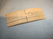 BRIO dwa tory najazd - zjazd kolejka drewniana