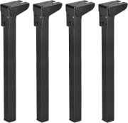 Sourcing Map Nogi składane do stołu biurka 32 cm metalowe 4 sztuki