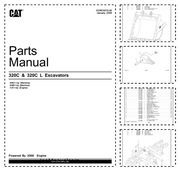 CAT  320C 320C L Excavator Parts Catalog Katalog części schematy budowy