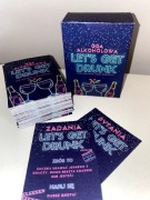 Karty na imprezę LET'S GET DRUNK 100szt Duża talia