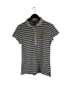 Koszulka polo damska Tommy Hilfiger w paski z logiem XL