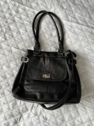 Vintage torebka H&D Collection eco skóra pasek na ramię miejska a4 modna