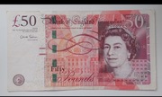 Banknot kolekcjonerski 50 funtów brytyjskich VG