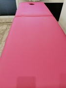 Stół aluminiowy dwuczęściowy składany do masażu lub kosmetyki