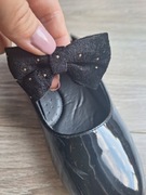 Czarne lakierki baleriny 