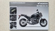 Oryginalna instrukcja obsługi Honda NC700S/SA/SD,niemiecki.