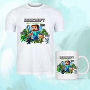 Zestaw Minecraft koszulka kubek idealny prezent na dzień ojca TATA