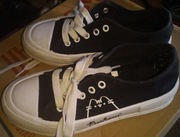 trampki szkolne, tenisówki czarne gumowane przody pusheen cat