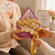 Prezent Dzień Matki flower box świece sojowe „List do Mamy”