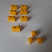 Lego Bricks żółte belki 1x (10 sztuk)