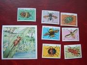 Wietnam 1987 MNH Mi. 1794/00 Fauna Owady