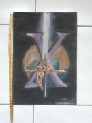 Miecz Kamui – jak „X” CLAMP, rysunek fanowski
