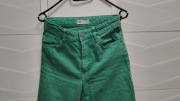 Spodnie Zara r. 34 pas 68 cm zielone