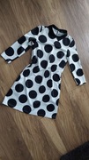 Sukienka tunika elegancka grochy 36/S nowa Mohito