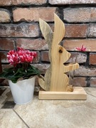 ZAJĄCE Z DREWNA ręcznie wycinane 