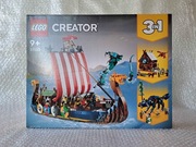 LEGO Creator 31132 – Statek Wikingów i Wąż z Midgardu 3 w 1
