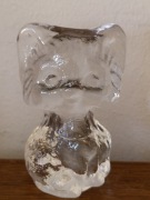 Figurka kota, szkło dekoracyjne, szklana figurka, norweskie szkło ozdobne