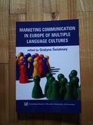 książka "Marketing communication in europe of multiple language cultures" 