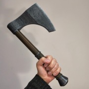 Topór wikinga - krótki, ręcznie malowany