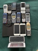 Kilka starych Nokii i iphonów
