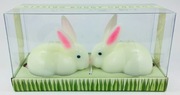Komplet 2 Świeczek Dekoracyjnych Zajączki Wielkanocne Easter Bunny