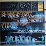 Strawinsky, Mussorgsky, Tchaikowsky - Stokowski lp (NM/EX+)