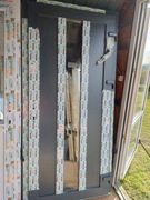 Drzwi zewnętrzne nowe Pcv 210*100 z klamką antracyt