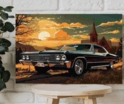 Obraz Chevrolet Impala – Klasyka Amerykańskiej Motoryzacji 40cmx60cm