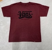 Vans t shirt koszulka bordowa modna jesień 134/140 9/10l