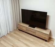 szafka RTV dąb czarne nóżki 