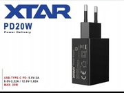 Szybka ładowarka XTAR PD20W 20W USB-C – 5V / 9V / 12V.  + KABEL USB type C 