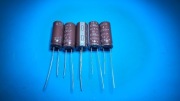 5x Kondensator elektrolityczny - 2200uF 16V Low ESR - Nippon KZE - 5 sztuk